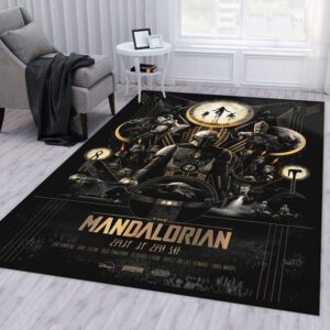 Mandalorian Baby Yoda Ver31 Rug Living Room Rug Home Decor