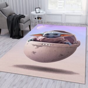 Mandalorian Baby Yoda Ver35 Christmas Gift Rug Bedroom Rug US Gift Decor