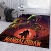 Mandalorian Baby Yoda Ver36 Christmas Gift Rug Living Room Rug US Gift Decor