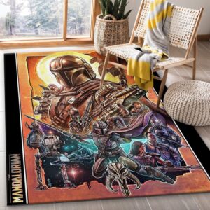 Mandalorian Baby Yoda Ver37 Rug Living Room Rug US Gift Decor