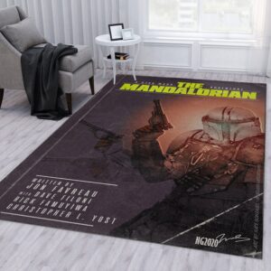 Mandalorian Baby Yoda Ver38 Area Rug Bedroom Rug Home Decor