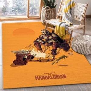 Mandalorian Baby Yoda Ver42 Noel Gift Rug Bedroom Rug Floor Decor Home Decor