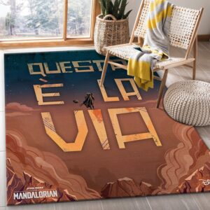 Mandalorian Baby Yoda Ver5 Christmas Gift Rug Bedroom Rug Floor Decor Home Decor
