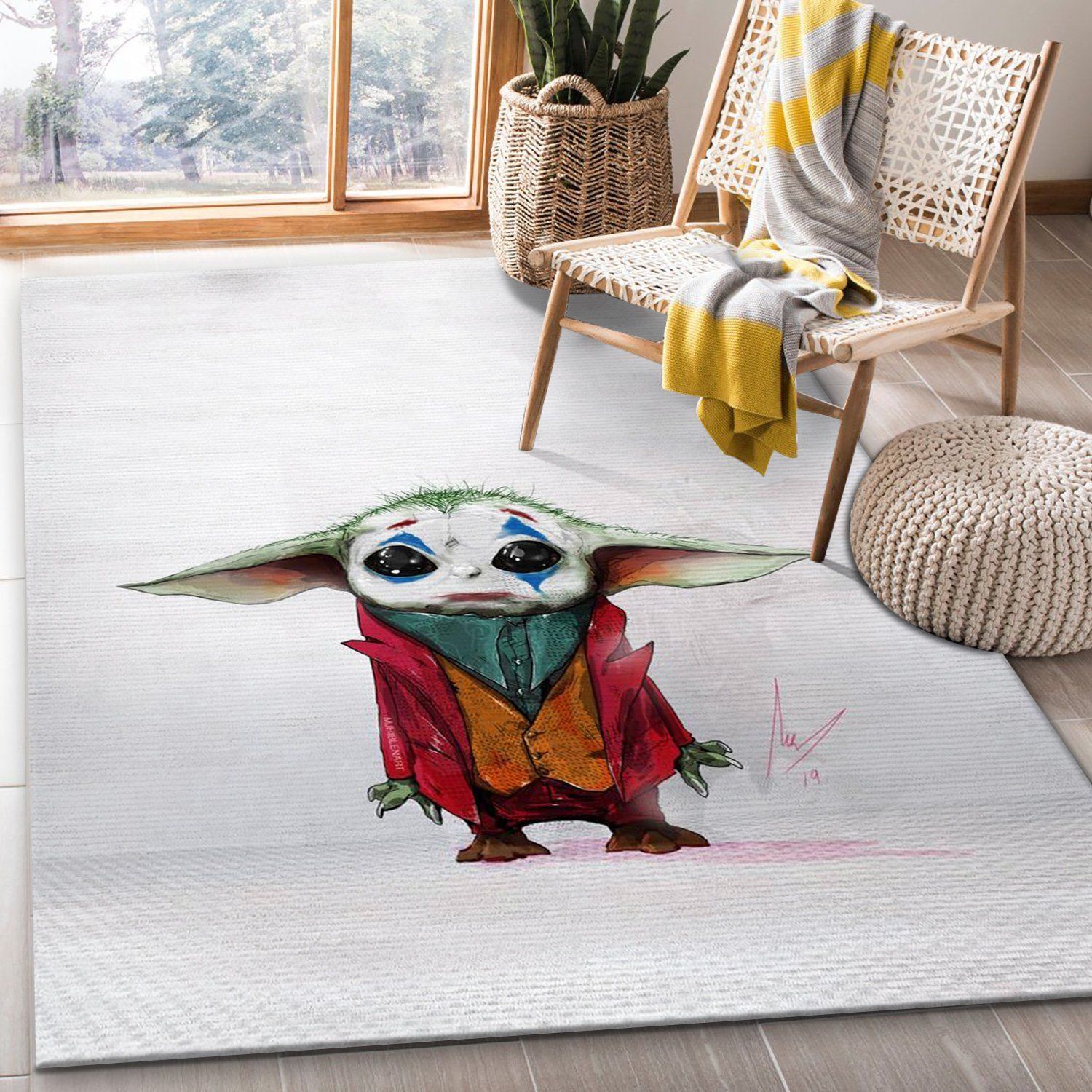 Mandalorian Baby Yoda Ver50 Christmas Gift Rug Bedroom Rug Home Decor