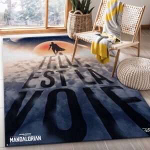 Mandalorian Baby Yoda Ver6 Area Rug For Christmas Bedroom Rug Floor Decor Home Decor