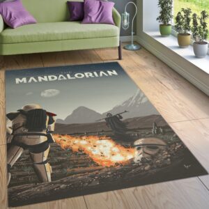 Mandalorian Baby Yoda Ver61 Area Rug For Christmas Living Room Rug Floor Decor Home Decor