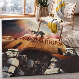 Mandalorian Baby Yoda Ver66 Area Rug Living Room Rug Floor Decor Home Decor