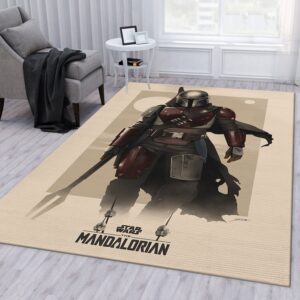 Mandalorian Baby Yoda Ver67 Area Rug Bedroom Rug Floor Decor Home Decor