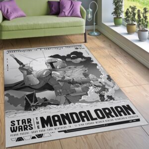 Mandalorian Ver2 Area Rug Bedroom Rug Floor Decor Home Decor