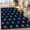 Mario Kart Racers V2 Area Rug For Christmas Living Room Rug Floor Decor Home Decor