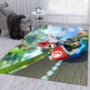 Mario Racing Area Rug Living Room Rug US Gift Decor