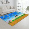 Mario Ver4 Gaming Area Rug Bedroom Rug Family Gift US Decor