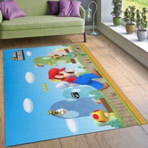 Mario Ver5 Area Rug For Christmas Living Room Rug Christmas Gift US Decor