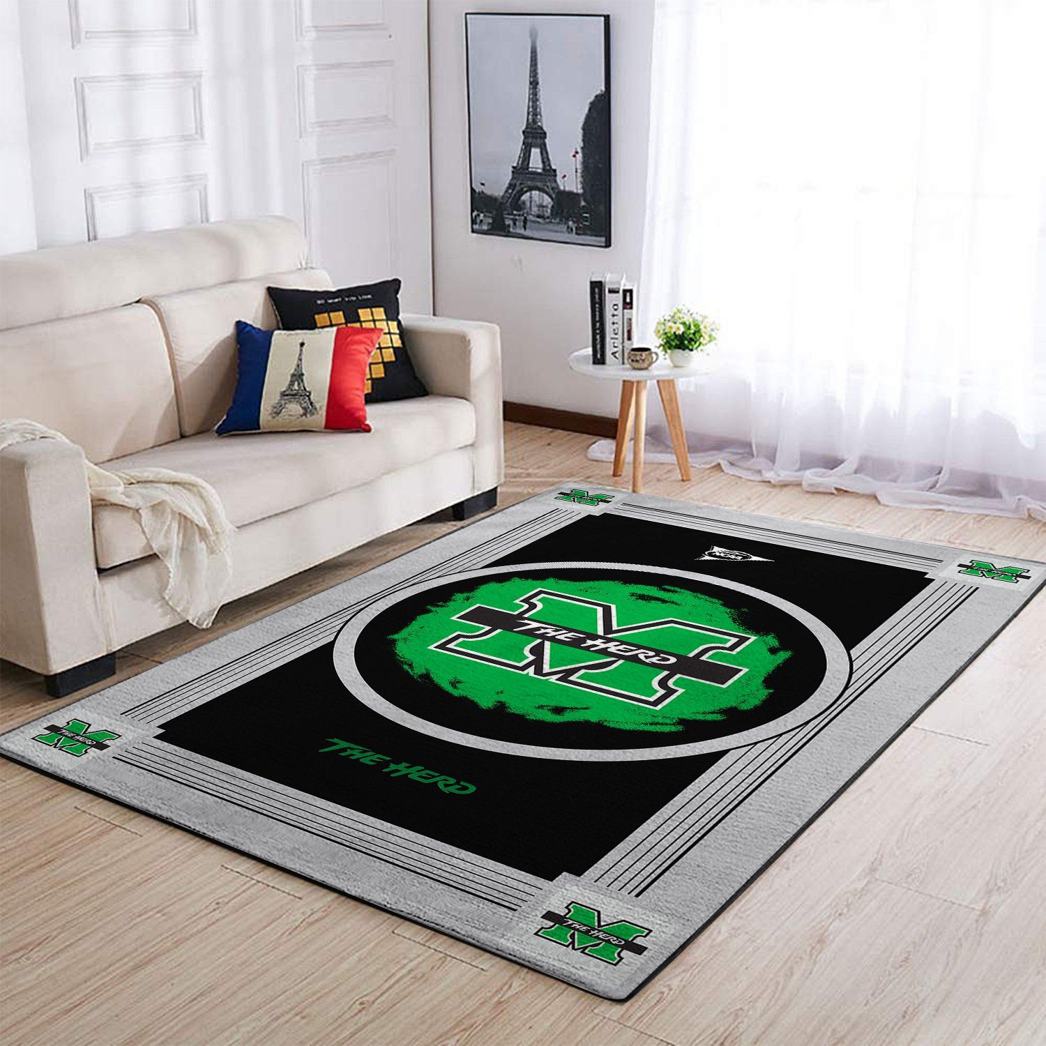 Marshall University Football Area Rug