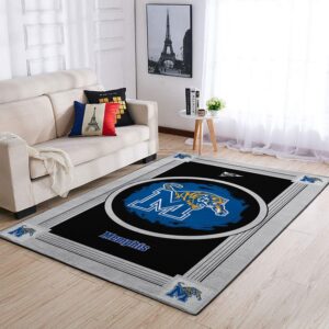 Memphis Tigers Ncaa Team Logo Nice Gift Home Decor Rectangle Area Rug