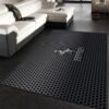 Metal Ferrari Logo Area Rug Living Room Floor Decor Home Decor