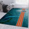 Miami Dolphins 12 NFL Area Rug For Christmas Bedroom Rug Floor Decor Home Decor