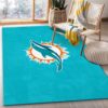 Miami Dolphins 4 NFL Area Rug For Christmas Living Room Rug Floor Decor Home Decor