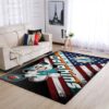 Miami Dolphins Nfl Team Logo Mickey Us Style Nice Gift Home Decor Area Rug Rugs For Living Room