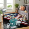 Miami Dolphins Nfl Team Logo Snoopy Us Style Nice Gift Home Decor Rectangle Area Rug
