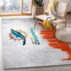 Miami Dolphins Skyline NFL Area Rug For Christmas