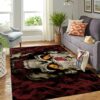 Miami Heat Nba Team Logo Skull Style Nice Gift Home Decor Rectangle Area Rug