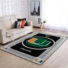 Miami Hurricanes Ncaa Team Logo Nice Gift Home Decor Rectangle Area Rug