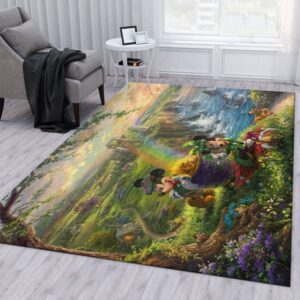Mickey And Minnie In Ireland Rug Bedroom Rug US Gift Decor