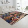 Mickey And Minnie Sweetheart Cafe Christmas Gift Rug Living Room Rug Floor Decor Home Decor