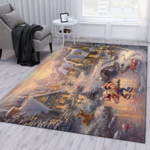 Mickey And Minnie Sweetheart Holiday Rug Bedroom Rug Floor Decor Home Decor