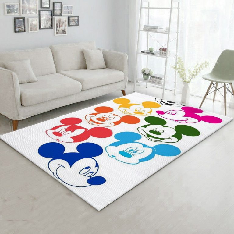 Mickey Mouse Disney Area Rug For Christmas Bedroom Floor