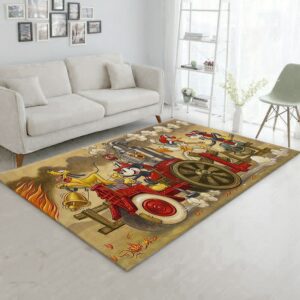 Mickey Noel Gift Rug Bedroom Rug Home Decor