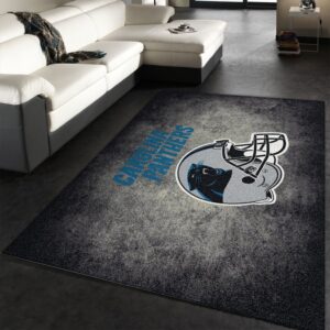 Milliken Nfl Distressed Helmet Carolina Panthers Area Rug Area Rug Carpet