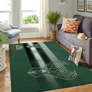 Milwaukee Bucks Nba Team Logo Nice Gift Home Decor Rectangle Area Rug