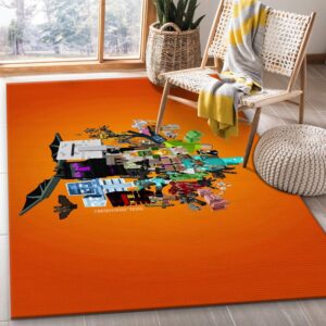 Minecraft Area Rug Bedroom Rug US Gift Decor