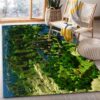 Minecraft Map Area Rug Living Room Rug Home US Decor