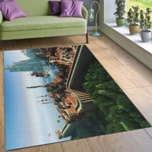 Minecraft Ver2 Area Rug For Christmas Living Room Rug Christmas Gift US Decor
