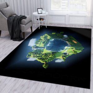 Minecraft Ver4 Gaming Area Rug Bedroom Rug Floor Decor Home Decor