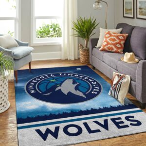 Minnesota Timberwolves Nba Team Logo Style Nice Gift Home Decor Rectangle Area Rug