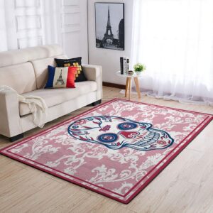 Minnesota Twins Mlb Team Logo Skull Style Nice Gift Home Decor Rectangle Area Rug