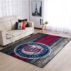 Minnesota Twins Mlb Team Logo Wooden Style Style Nice Gift Home Decor Rectangle Area Rug