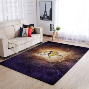 Minnesota Vikings Area Rug Nfl Football Floor Decor 1910072
