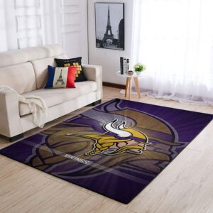 Minnesota Vikings Area Rug Nfl Football Floor Decor 1910074