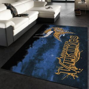 Minnesota Vikings Fade Rug Nfl Team Area Rug Carpet