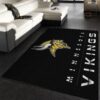 Minnesota Vikings Imperial Chrome Rug NFL Area Rug For Christmas