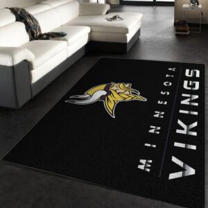 Minnesota Vikings Imperial Chrome Rug NFL Area Rug For Christmas