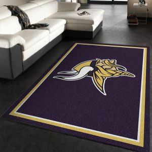 Minnesota Vikings NFL Area Rug Bedroom Rug Home US Decor - Peto Rugs