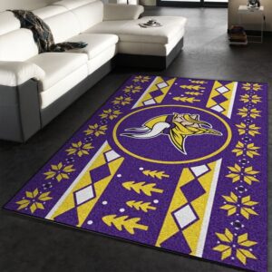 Minnesota Vikings Nfl Area Rug Carpet
