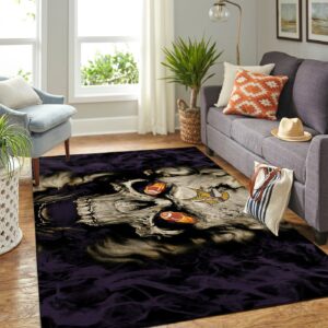 Minnesota Vikings Nfl Team Logo Skull Style Nice Gift Home Decor Rectangle Area Rug