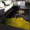 Minnesota Vikings Skyline NFL Area Rug For Christmas